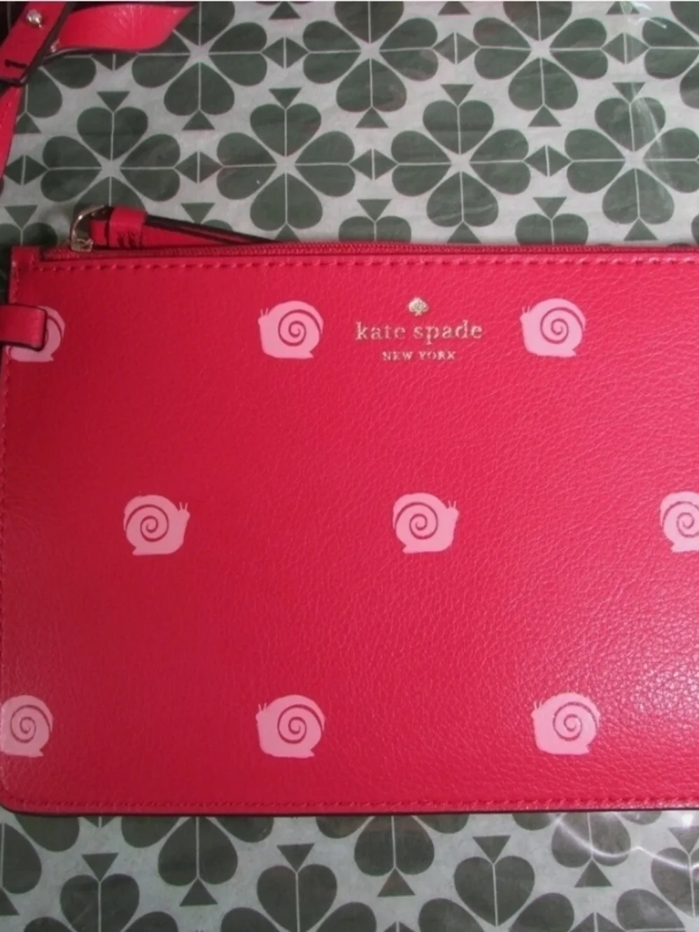 kate spade Hot Pink Printed Tote with Matching Pouch